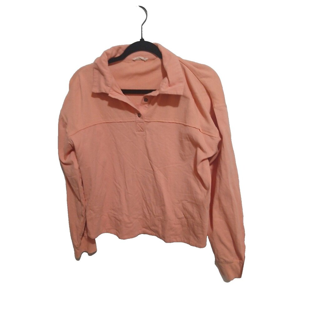 Kori Women's Polo Long Sleeve Shirt Size M  Pink